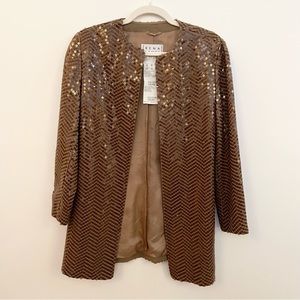 Vintage Rena Lange sequin blazer